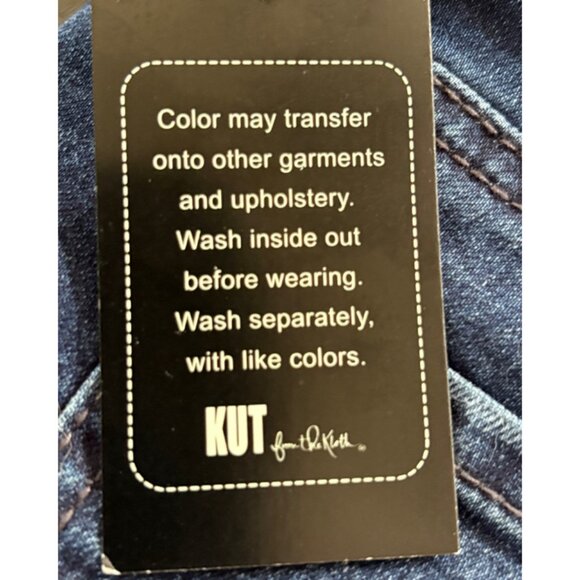 Kut from the Kloth Women's Dark Wash Skinny Jeans Size 10 NWT - Picture 7 of 8